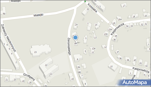 Gorzów Wielkopolski, Żeromskiego Stefana, 4A, mapa Gorzów Wielkopolski