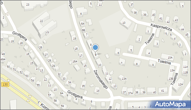 Gorzów Wielkopolski, Żeromskiego Stefana, 9, mapa Gorzów Wielkopolski