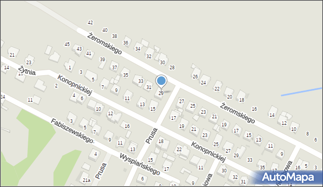 Gostynin, Żeromskiego Stefana, 29, mapa Gostynin