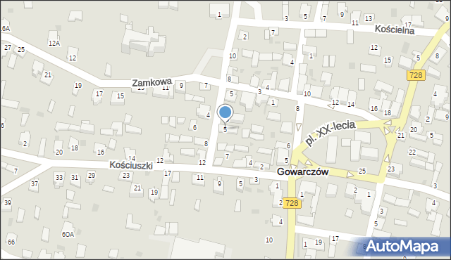 Gowarczów, Żeromskiego Stefana, 5, mapa Gowarczów