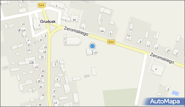 Grudusk, Żeromskiego Stefana, 2, mapa Grudusk