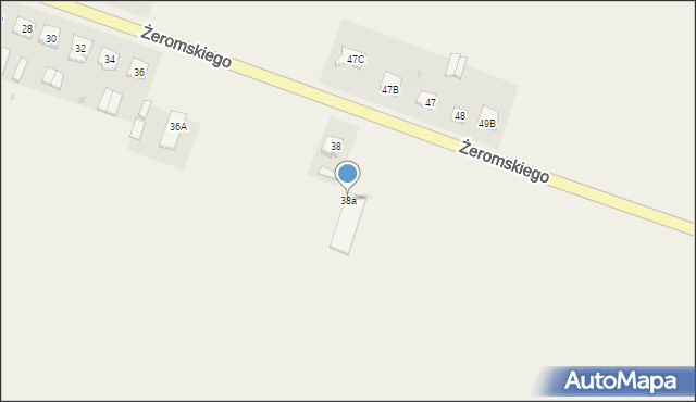 Grudusk, Żeromskiego Stefana, 38a, mapa Grudusk