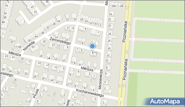 Inowrocław, Żeromskiego Stefana, 3, mapa Inowrocławia