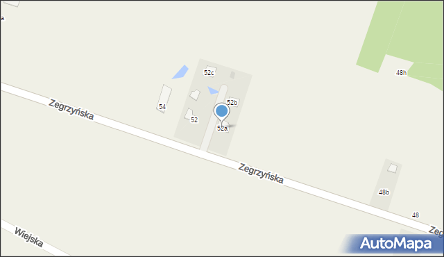 Izbica, Zegrzyńska, 52a, mapa Izbica