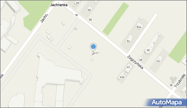 Jachranka, Zegrzyńska, 47, mapa Jachranka