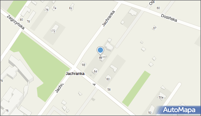 Jachranka, Zegrzyńska, 66, mapa Jachranka