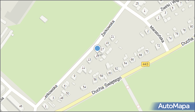 Jarocin, Żerkowska, 15, mapa Jarocin