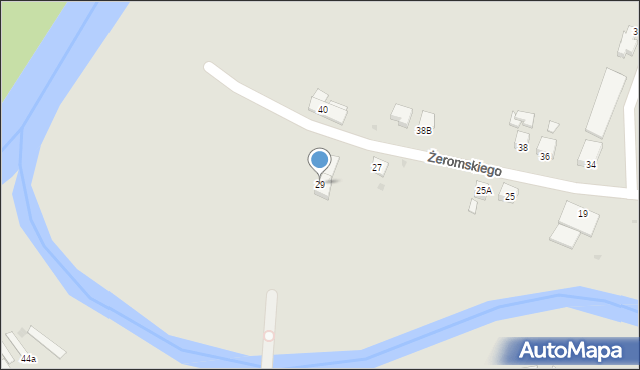 Jasło, Żeromskiego Stefana, 29, mapa Jasła