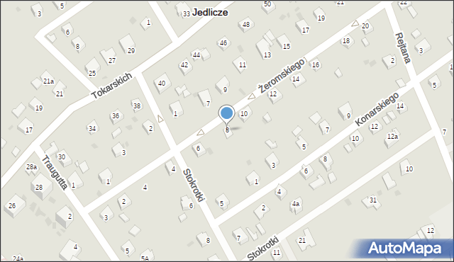 Jedlicze, Żeromskiego Stefana, 8, mapa Jedlicze