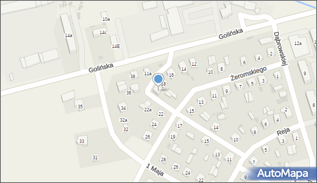 Kazimierz Biskupi, Żeromskiego Stefana, 20, mapa Kazimierz Biskupi