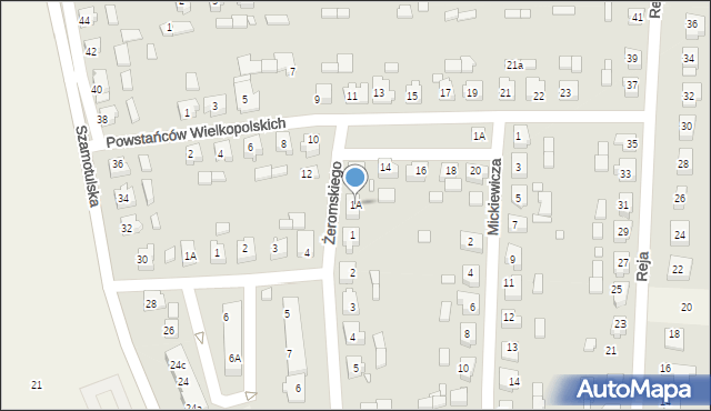 Kaźmierz, Żeromskiego Stefana, 1A, mapa Kaźmierz