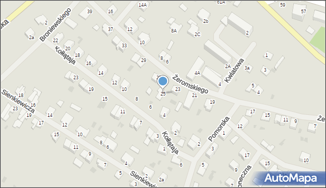 Kętrzyn, Żeromskiego Stefana, 25, mapa Kętrzyn