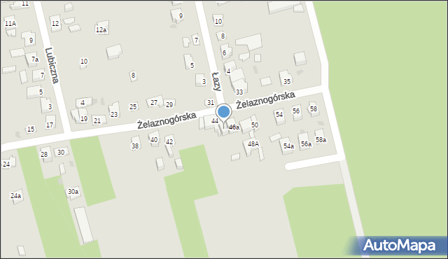 Kielce, Żelaznogórska, 46, mapa Kielc