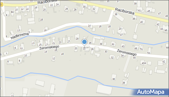 Kietrz, Żeromskiego Stefana, 22, mapa Kietrz