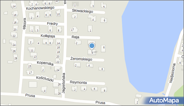Kisielice, Żeromskiego Stefana, 3, mapa Kisielice