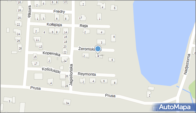 Kisielice, Żeromskiego Stefana, 4, mapa Kisielice