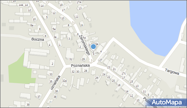 Kleczew, Żeromskiego Stefana, 1, mapa Kleczew