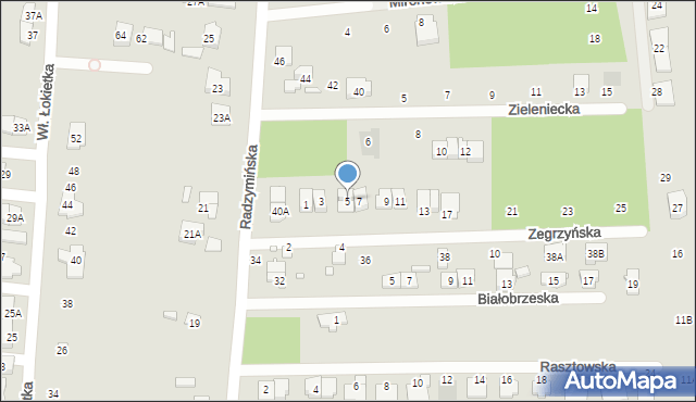 Kobyłka, Zegrzyńska, 5, mapa Kobyłka