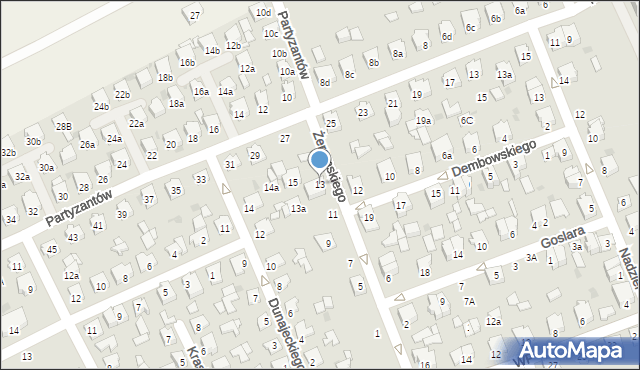 Kolbuszowa, Żeromskiego Stefana, 13, mapa Kolbuszowa