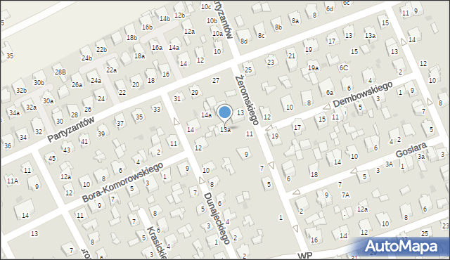 Kolbuszowa, Żeromskiego Stefana, 13a, mapa Kolbuszowa