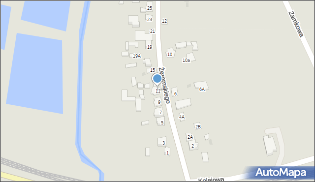 Koniecpol, Żeromskiego Stefana, 11, mapa Koniecpol