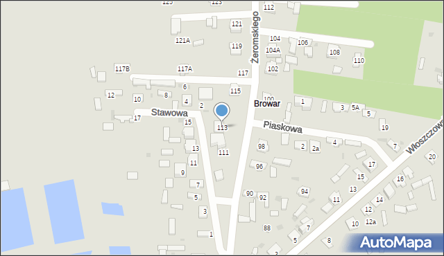 Koniecpol, Żeromskiego Stefana, 113, mapa Koniecpol