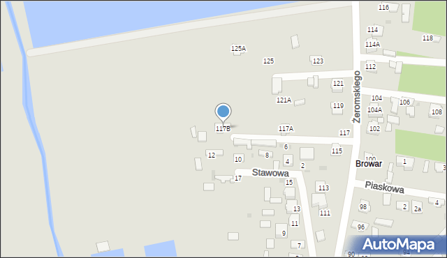 Koniecpol, Żeromskiego Stefana, 117B, mapa Koniecpol