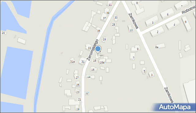 Koniecpol, Żeromskiego Stefana, 20, mapa Koniecpol