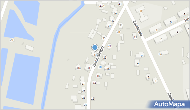 Koniecpol, Żeromskiego Stefana, 33, mapa Koniecpol