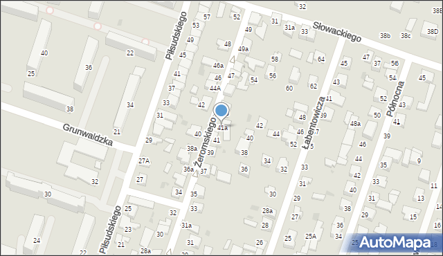 Konstantynów Łódzki, Żeromskiego Stefana, 41a, mapa Konstantynów Łódzki