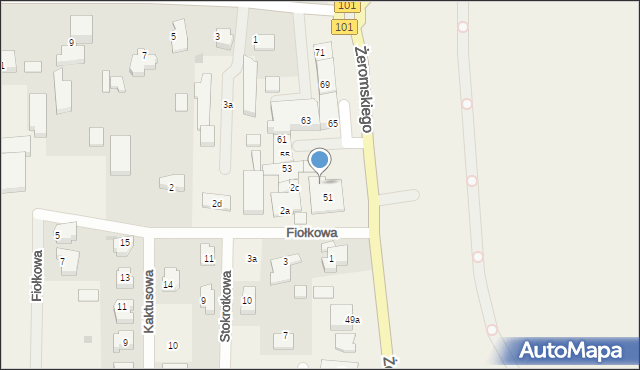 Kosakowo, Żeromskiego Stefana, 51A, mapa Kosakowo