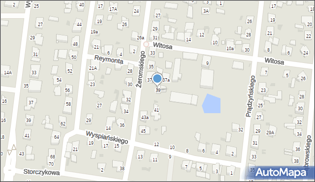 Kostrzyn, Żeromskiego Stefana, 39, mapa Kostrzyn