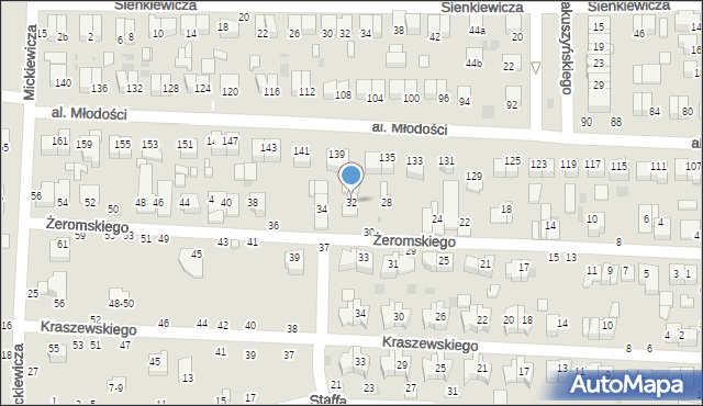 Kraśnik, Żeromskiego Stefana, 32, mapa Kraśnik