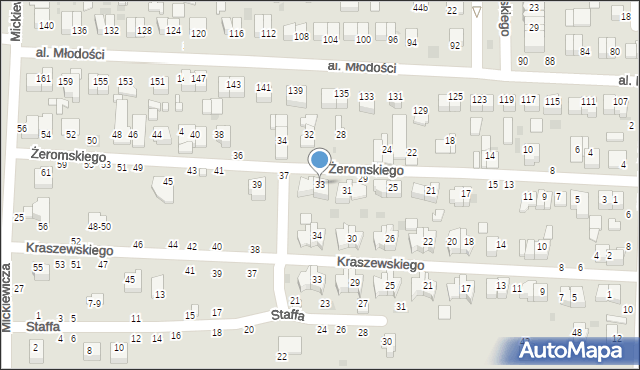 Kraśnik, Żeromskiego Stefana, 33, mapa Kraśnik