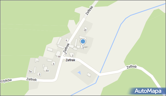 Kroczyce, Zefirek, 2, mapa Kroczyce