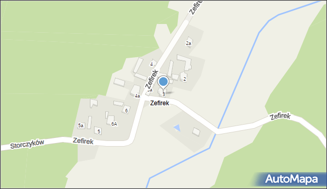 Kroczyce, Zefirek, 3, mapa Kroczyce