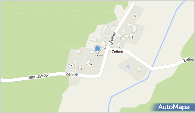 Kroczyce, Zefirek, 6, mapa Kroczyce