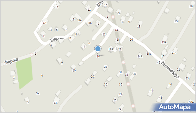 Krosno, Żeromskiego Stefana, 16, mapa Krosna