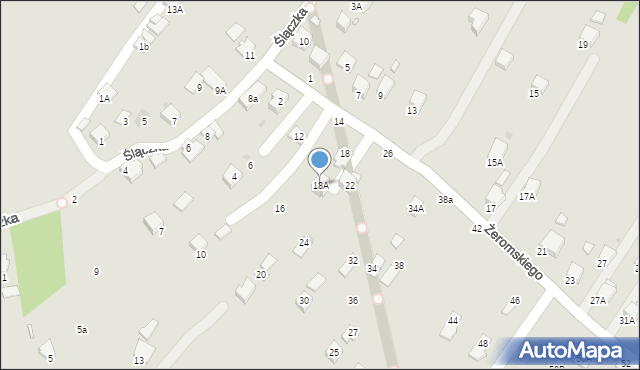 Krosno, Żeromskiego Stefana, 18A, mapa Krosna