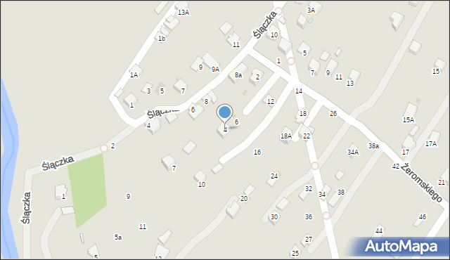 Krosno, Żeromskiego Stefana, 4, mapa Krosna