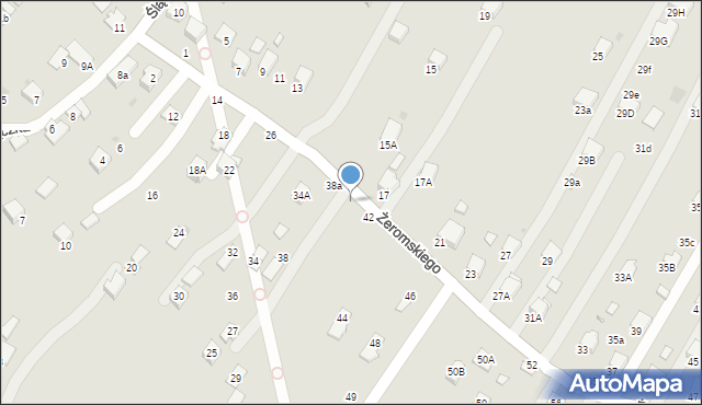 Krosno, Żeromskiego Stefana, 40, mapa Krosna