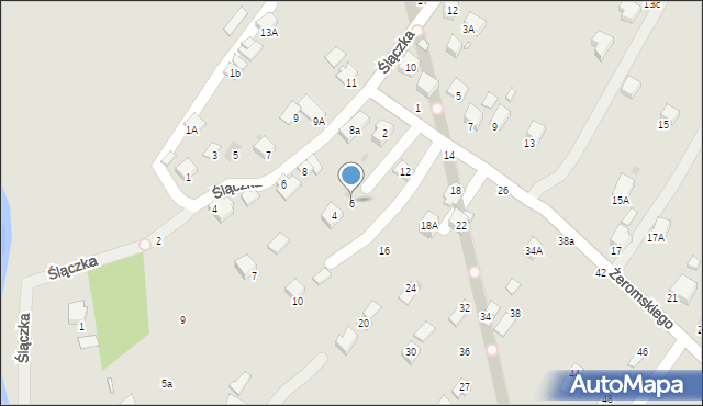 Krosno, Żeromskiego Stefana, 6, mapa Krosna