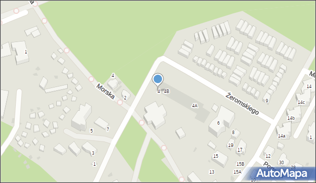 Krynica Morska, Żeromskiego Stefana, 4, mapa Krynica Morska
