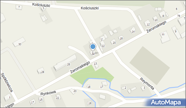 Krzczonów, Żeromskiego Stefana, 24, mapa Krzczonów