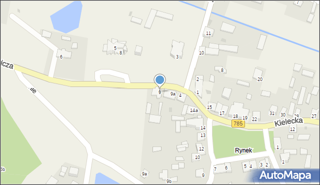 Kurzelów, Żeromskiego Stefana, 6, mapa Kurzelów