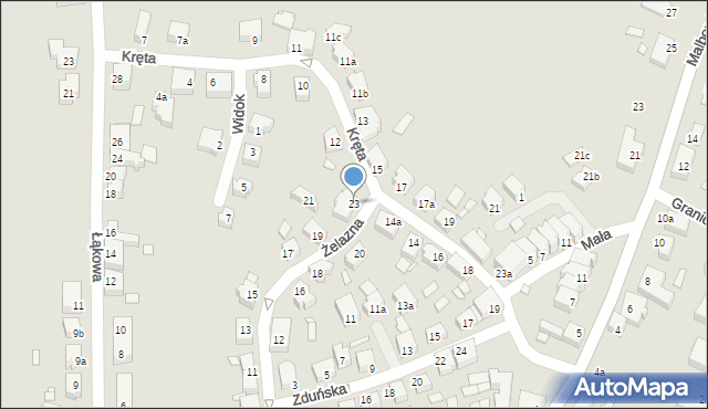 Kwidzyn, Żelazna, 23, mapa Kwidzyn