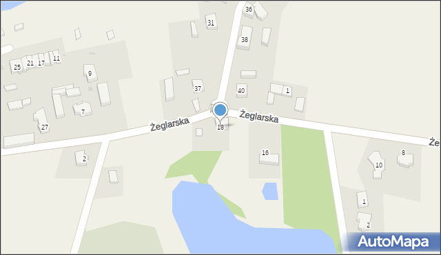 Laskowo, Żeglarska, 18, mapa Laskowo
