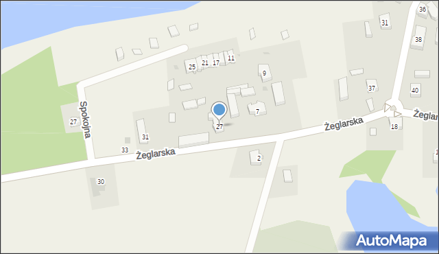 Laskowo, Żeglarska, 27, mapa Laskowo