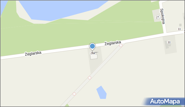 Laskowo, Żeglarska, 29a, mapa Laskowo