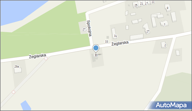 Laskowo, Żeglarska, 30, mapa Laskowo